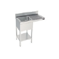 FREGADERO 1200 C/HUECO LV - 1 CUBA IZQ. - EZC. DER. 1200*600*890 MM