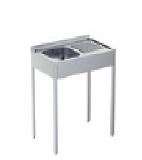 FREGADERO SEM PROF 1 CUBA + ESC DER 1000X500MM + BAST