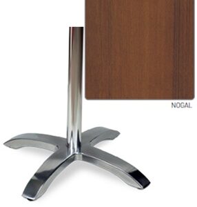 MESA ROMA BRILLO TABLERO WERS. EST. 80X80 COLOR NOGAL