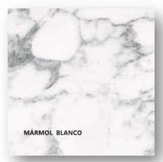 TABLERO COMPACT 80X80 MARMOL BLANCO