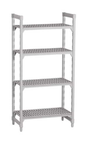 ESTANTERÍAS PIE INOX- POLIPROP LINEAL 1790x400x1800MM KIT00137 5 NIV