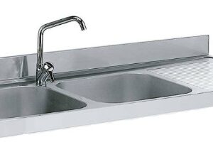 FREGADERO 2 CUBA ESC DER 1800x600MM L186542D