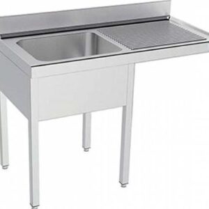 FREGADERO C/ESCUR DER. ESPACIO P/ LAVAV 1200x600MM FBPLD510
