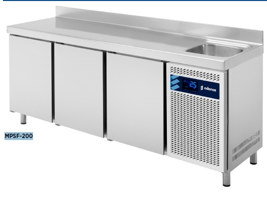 MESA REFRIGERACION C/FREGADER MPSF-250 2017x600x850MM