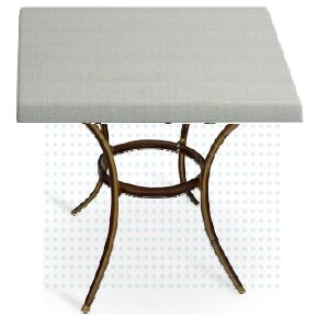 MESA BAVIERA 4 BAMBU TABLERO WERS 80X80 COLOR BLANCO