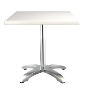 MESA ROMA 4 BRILLO TABLERO WERSALIT 70X70  BLANCO
