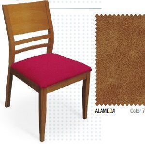 SILLA DE MADERA CAZORLA POLIPIEL ALAMEDA